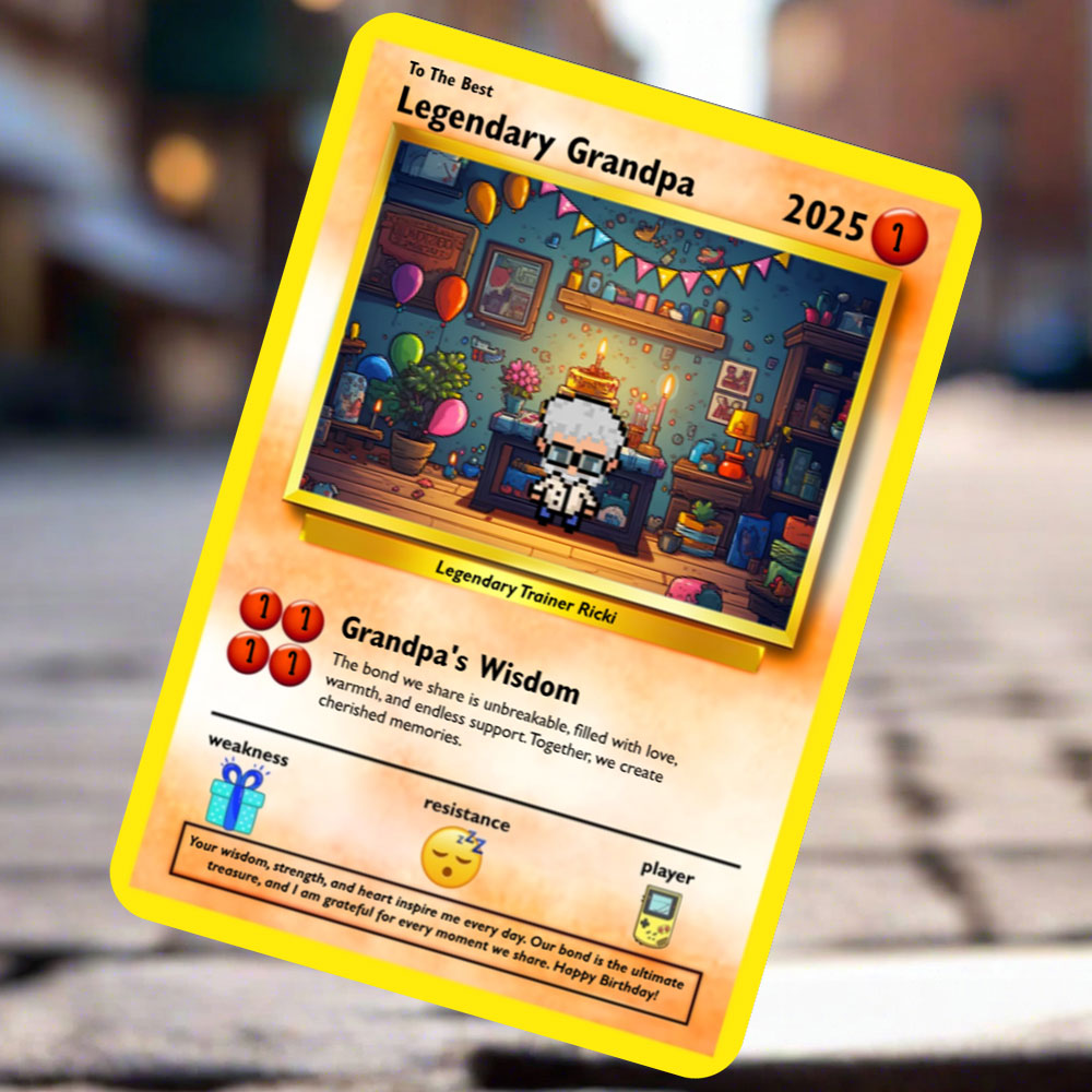 Bauen Sie Ihre eigene - Opa -Karte