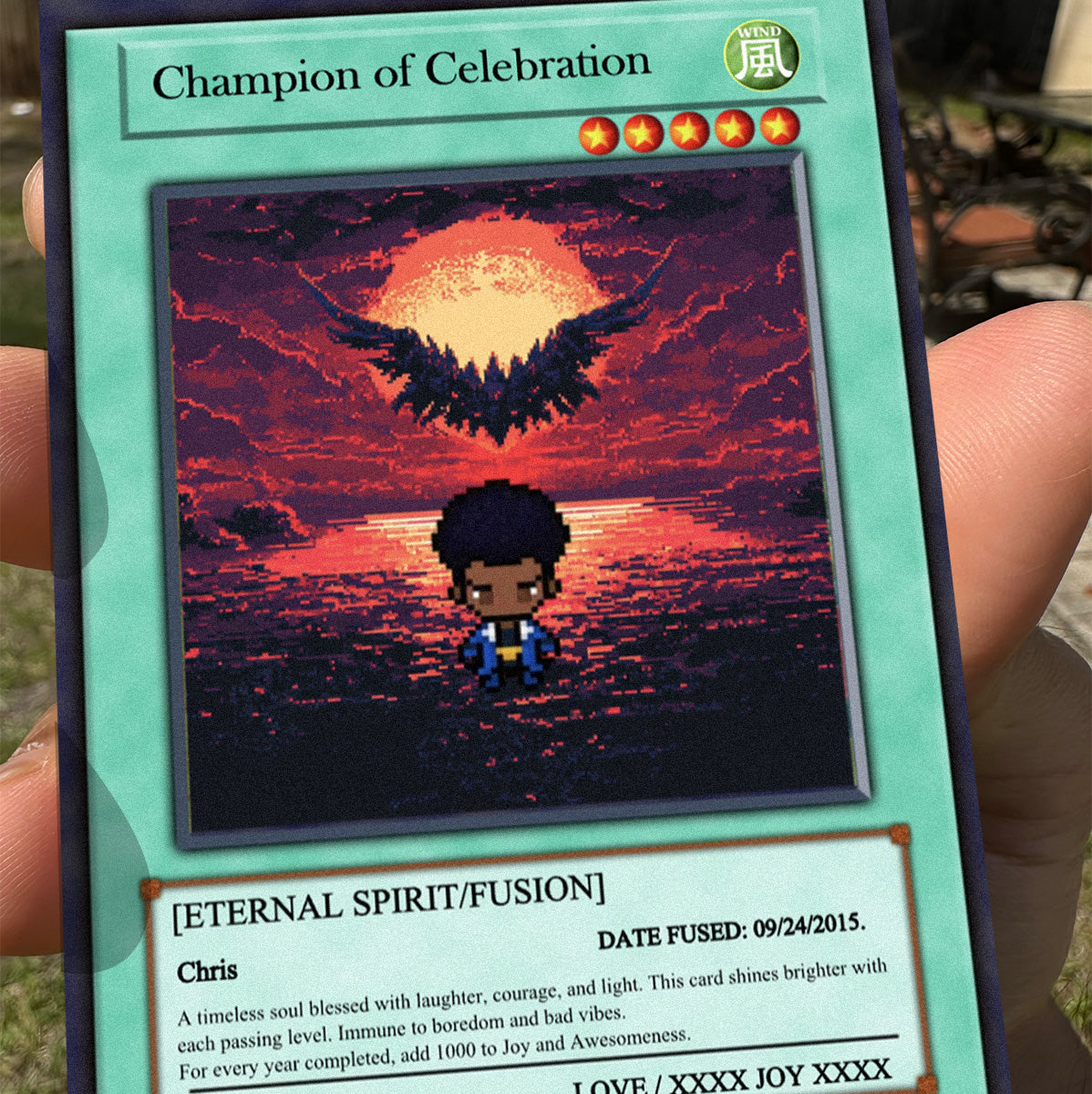 Yu-gi Love birthday Card - Build Your Own