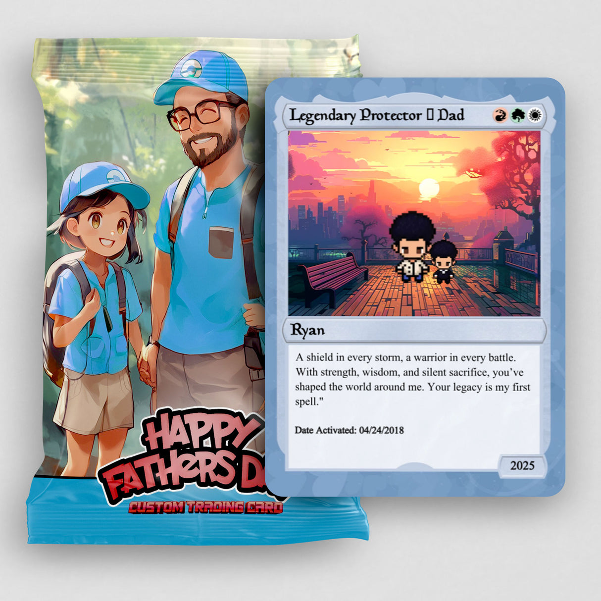 Love The Gathering For Dad Card - Build Your Own