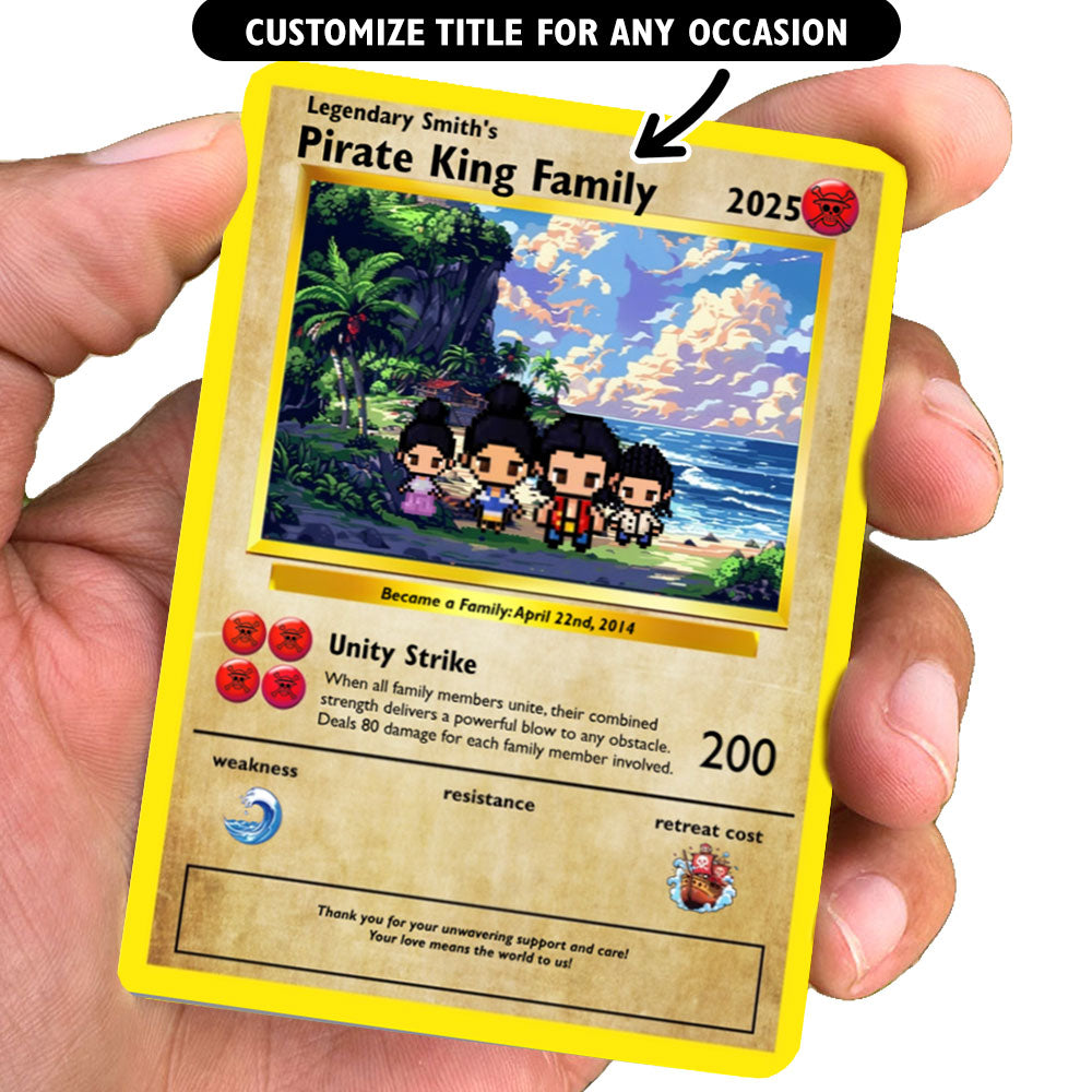 Pirate King Family Card - Build Your Own