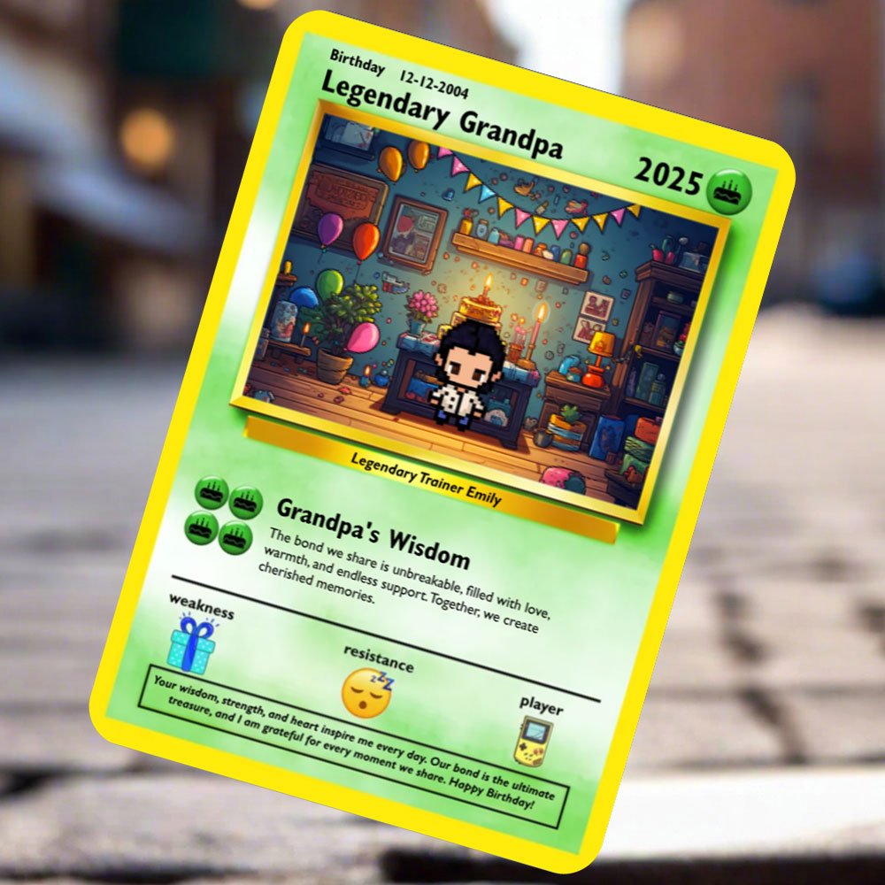 Grandpa Birthday Card - Build Your Own