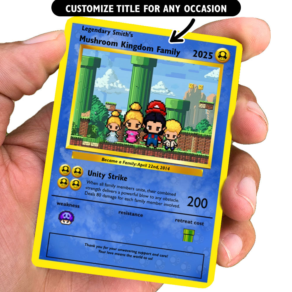 Mushroom Kingdom Family Card -Build Your Own