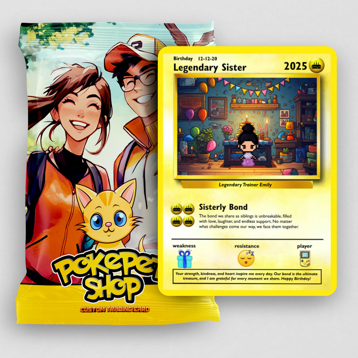 Sister Birthday Card - Build Your Own