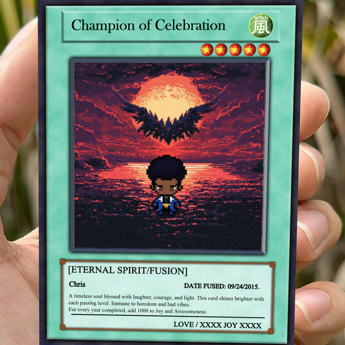 Yu-gi Love birthday Card  - Build Your Own