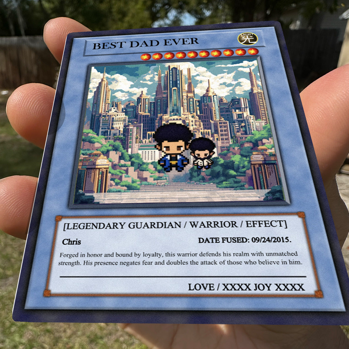 Yu-gi Love For Dad Card  - Build Your Own