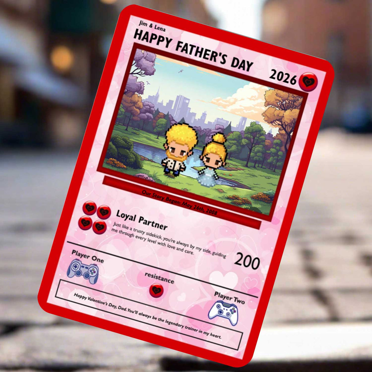 Daughter to Dad Card - Build Your Own