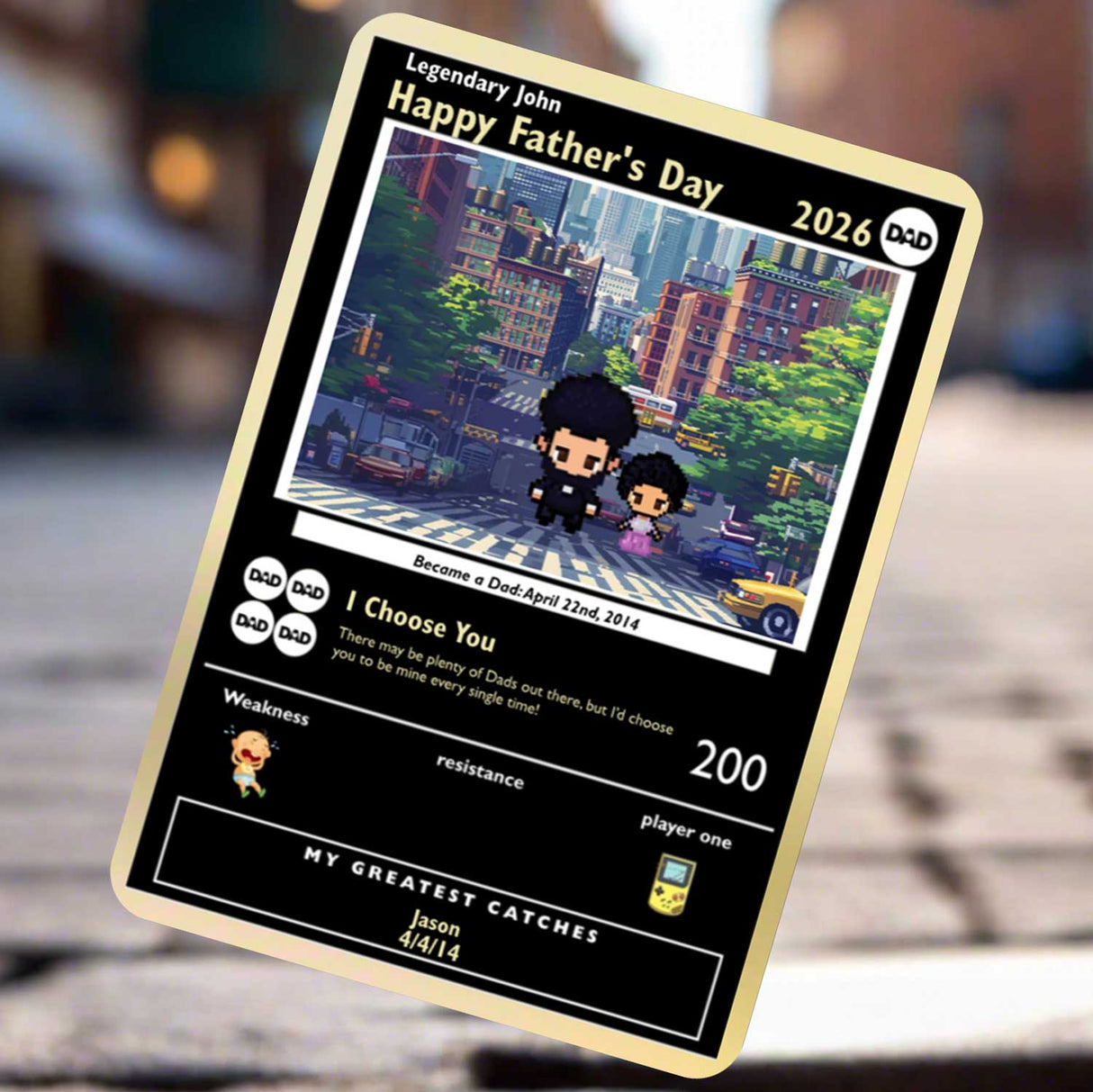 Dad Card Limited Gold Edition - Build Your Own
