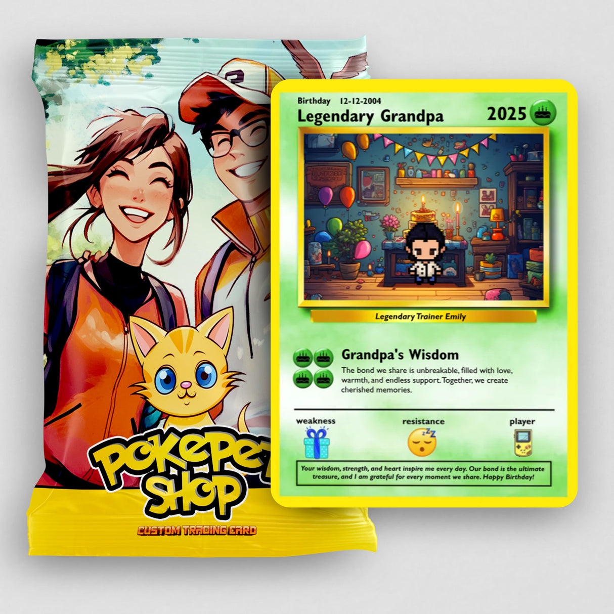 Grandpa Birthday Card - Build Your Own