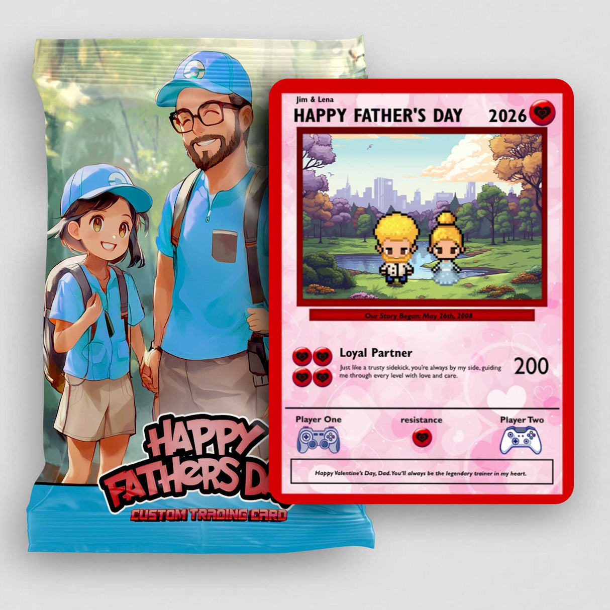 Daughter to Dad Card - Build Your Own