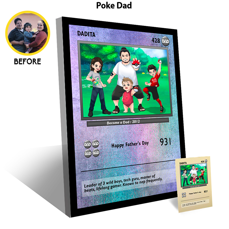 Poke Dad - Hand Drawn Art 1