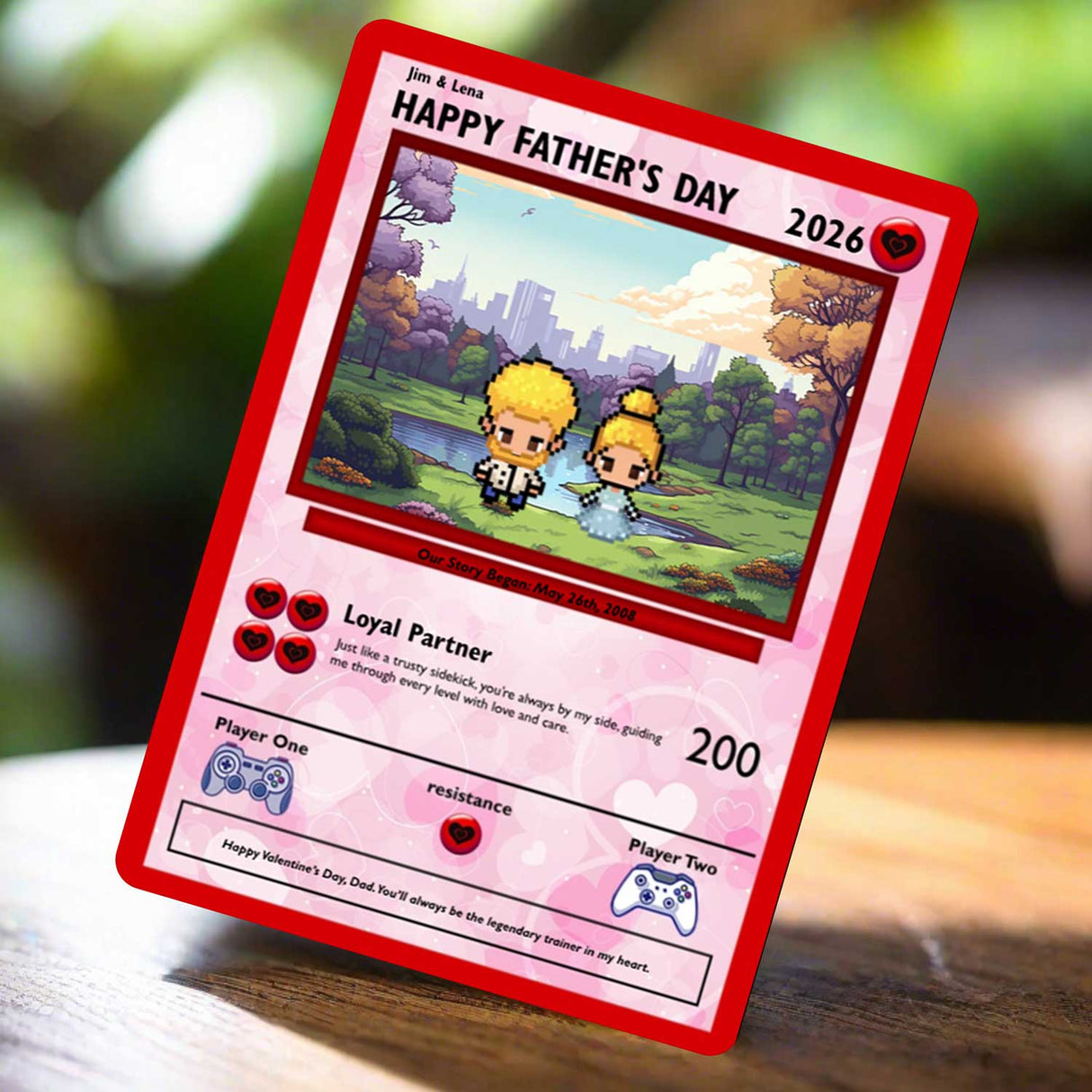 Daughter to Dad Card - Build Your Own